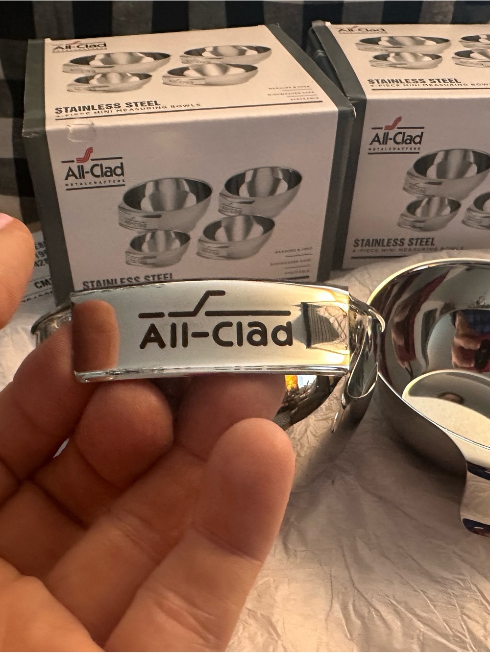 All-Clad Stainless Steel 4-Piece Mini Measuring Bowls - Picture 9 of 15